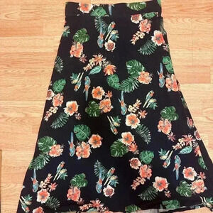 Long Multicolor Maxi Elastic‎ Waist Skirt Size Medium